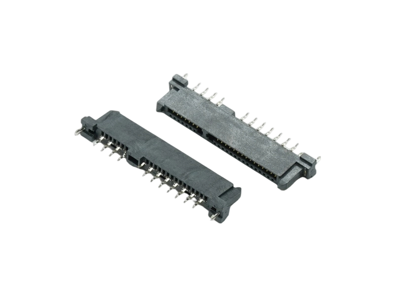 SATA 7+15P 母座双排夹板1.6